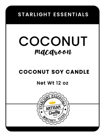COCONUT MACAROON COCONUT SOY CANDLE - COMING SOON