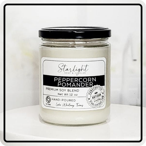 PEPPERCORN POMANDER COCONUT SOY CANDLE - COMING SOON