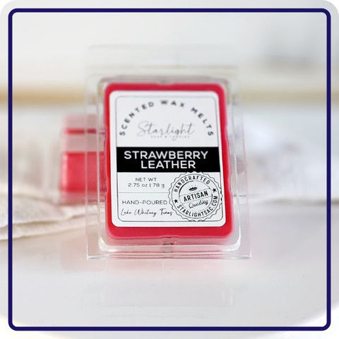 STRAWBERRY LEATHER WAX MELT