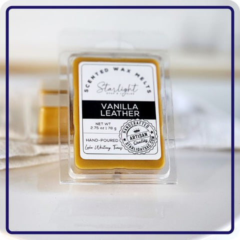 VANILLA LEATHER WAX MELT